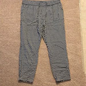 Printed cropped soft pants